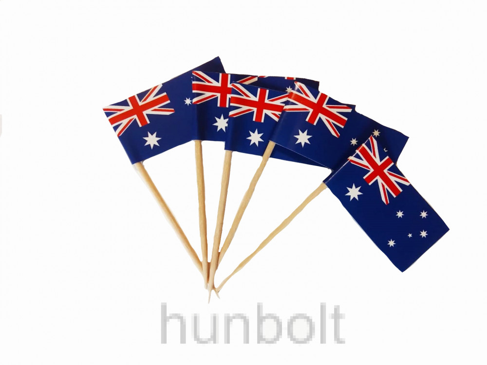 Image of Ausztrália szendvicszászló, fogpiszkálós ételzászló , steakzászló (100 db/csomag)