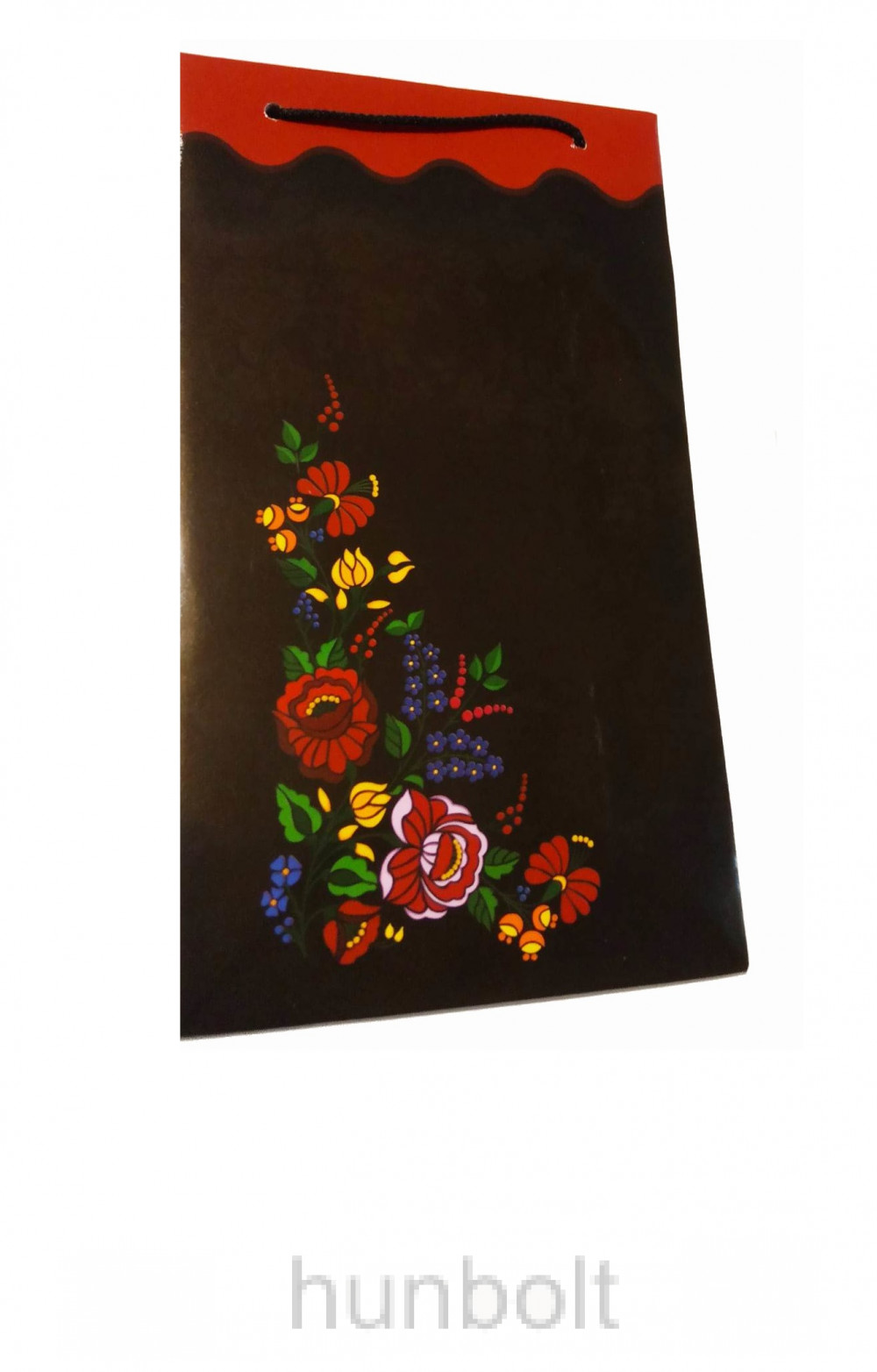 Image of Nagy kalocsai dísztasak 22x37,5x10 cm cm-színes-fekete