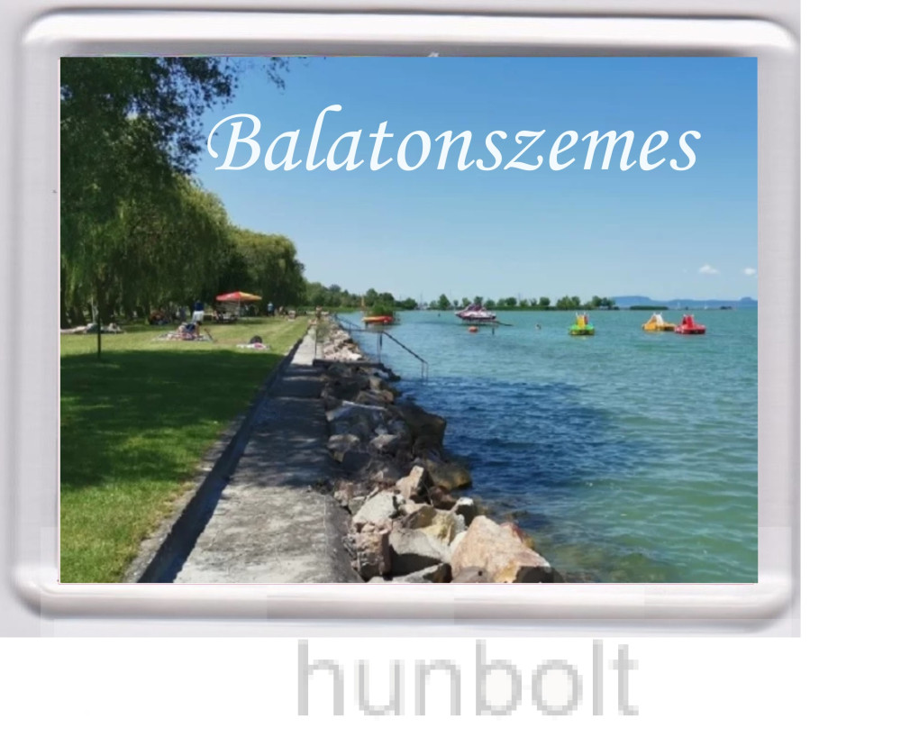 Image of Balatonszemes Strand hűtőmágnes (műanyag keretes)