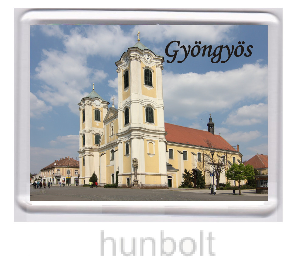 Image of Gyöngyös Szent Bertalan templom hűtőmágnes (műanyag keretes)