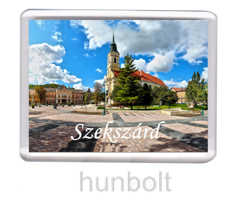 Image of Szekszárd Béla király tér hűtőmágnes (műanyag keretes)
