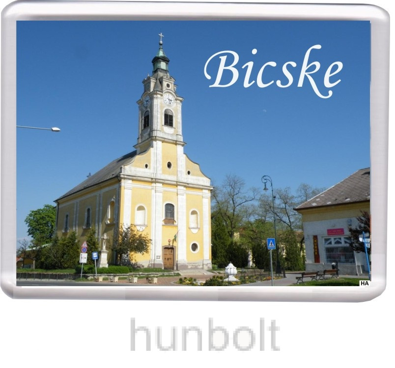 Image of Bicske Szentháromság Plébániatemplom hűtőmágnes (műanyag keretes)