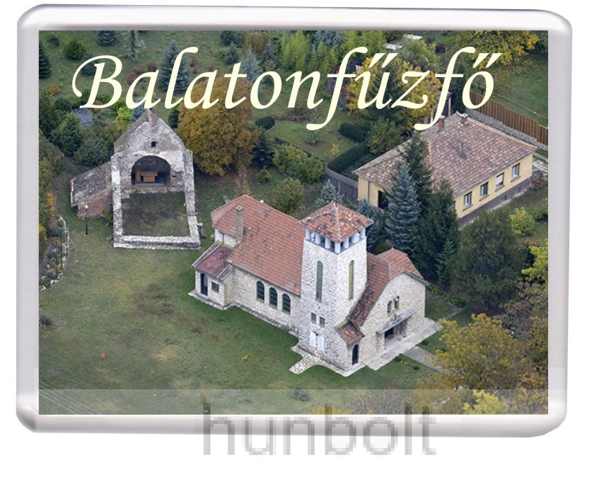 Image of Balatonfűzfő- Jézus-Szíve-templom hűtőmágnes (műanyag keretes)