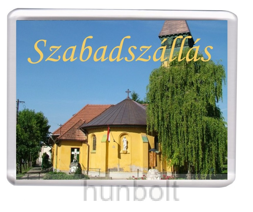 Image of Szabadszállás-Lisieux Szent Teréz Katolikus egyházközség hűtőmágnes (műanyag keretes)