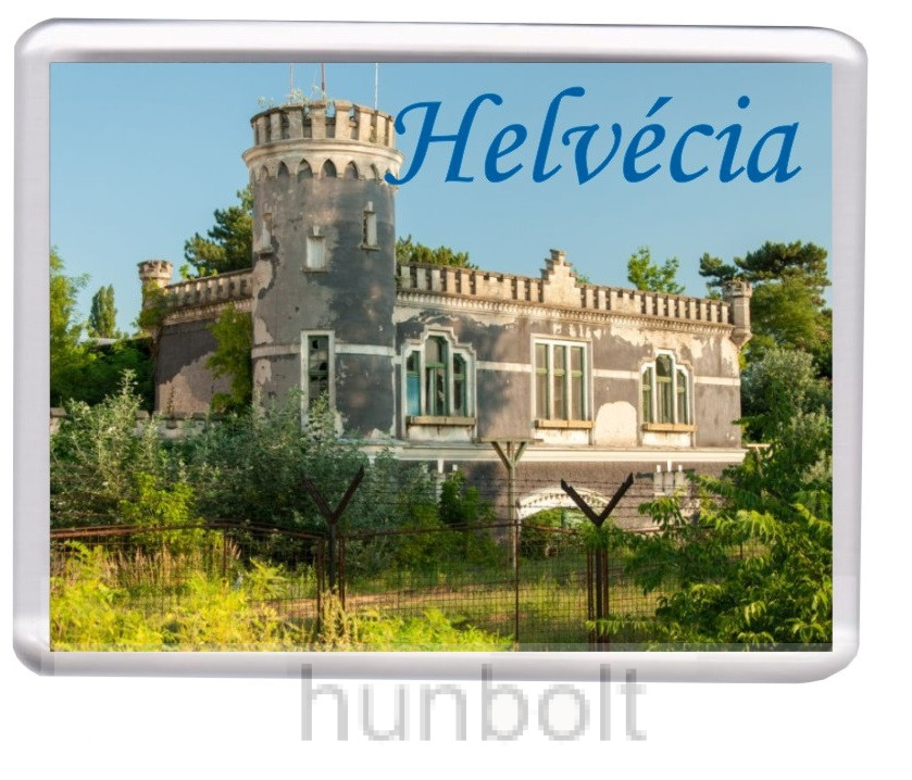 Image of Helvécia -Wéber-kastély (Bagolyvár) hűtőmágnes (műanyag keretes)