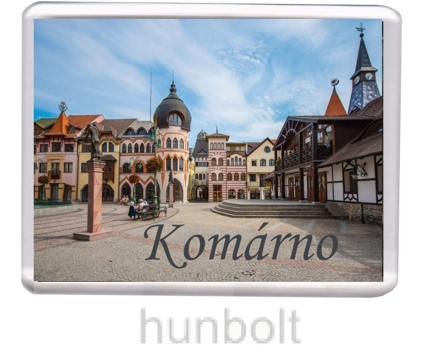 Image of Komárno Európa-udvar, Best Hotel hűtőmágnes (műanyag keretes)