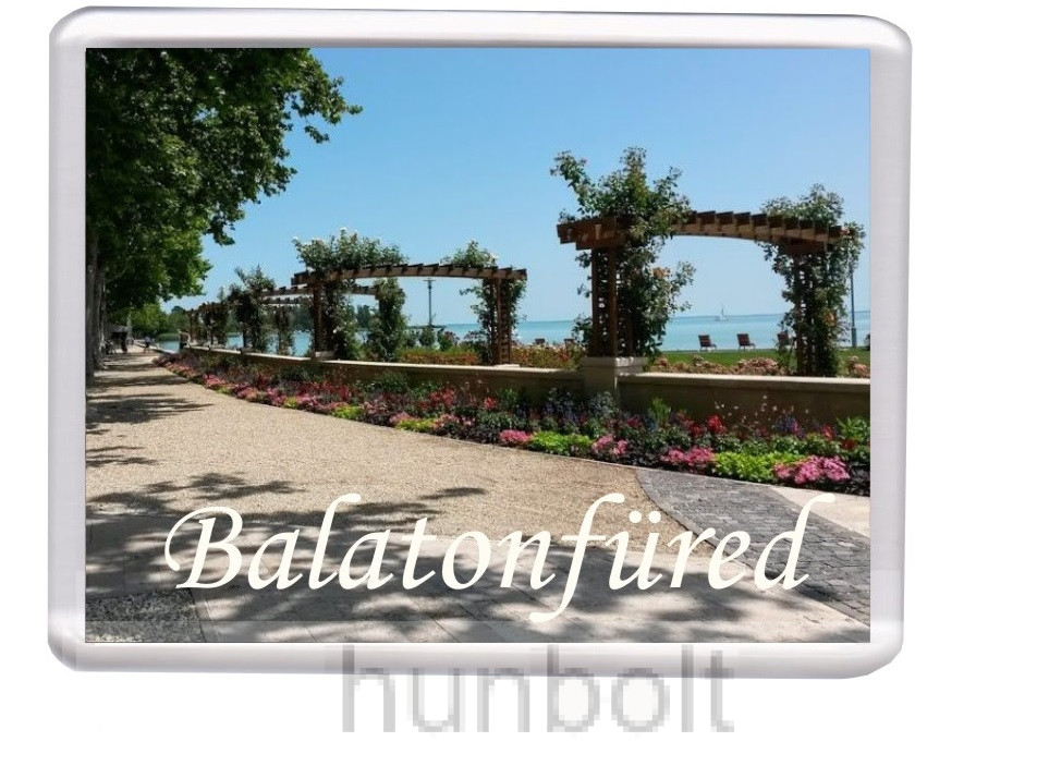 Image of Balatonfüred Tagore-sétány hűtőmágnes (műanyag keretes)