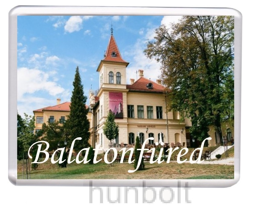 Image of Balatonfüred Vaszary Villa hűtőmágnes (műanyag keretes)