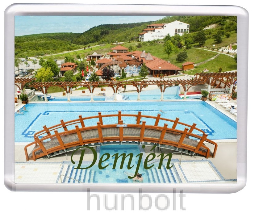 Image of Demjén- Gyógyfürdő és Aquapark hűtőmágnes (műanyag keretes)