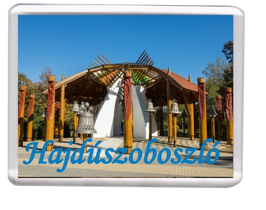Image of Hajdúszoboszló- Harangház hűtőmágnes (műanyag keretes)