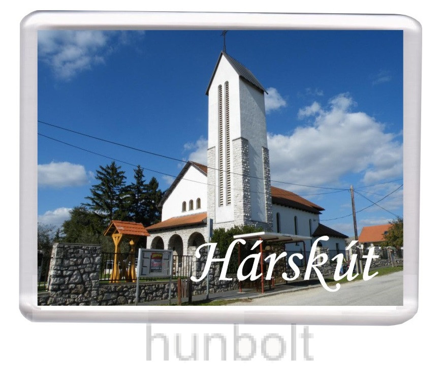 Image of Hárskút Magyarok Nagyasszonya-templom hűtőmágnes (műanyag keretes)