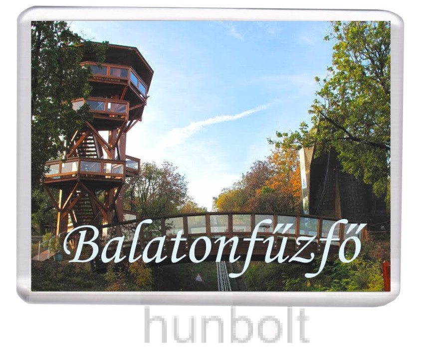 Image of Balatonfűzfő -Kilátó hűtőmágnes (műanyag keretes)