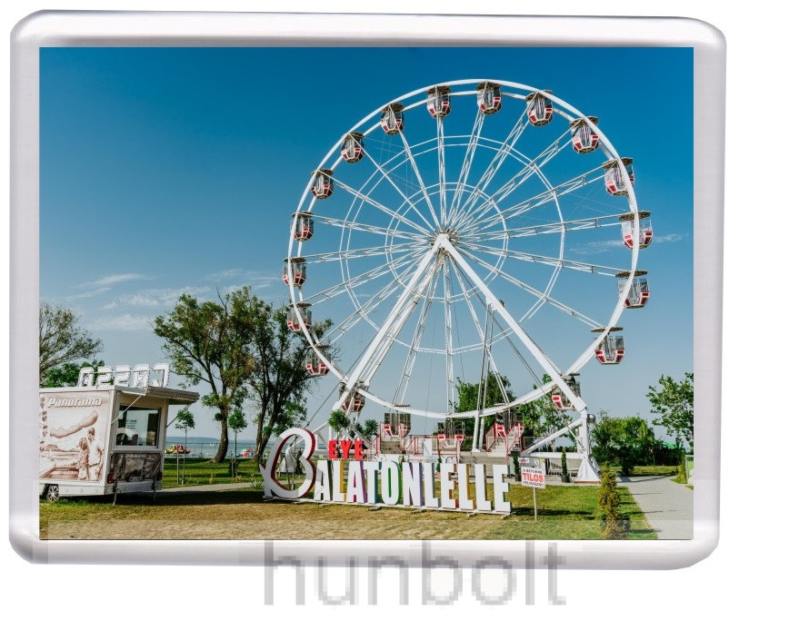Image of Balatonlelle Óriáskerék hűtőmágnes (műanyag keretes)