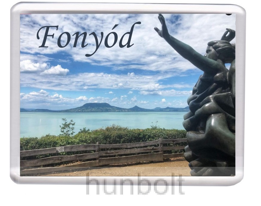 Image of Fonyód- Panoráma sétány hűtőmágnes (műanyag keretes)