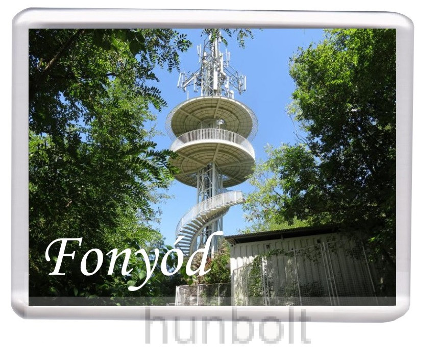 Image of Fonyód-Sipos-hegyi kilátó hűtőmágnes (műanyag keretes)