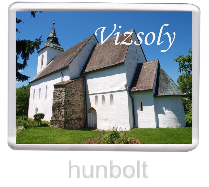 Image of Vizsolyi református templom hűtőmágnes (műanyag keretes)