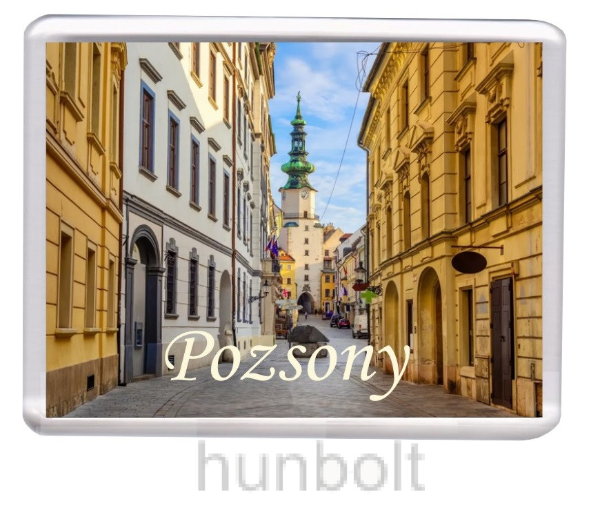 Image of Pozsony Szent Mihály torony és kapu hűtőmágnes (műanyag keretes)