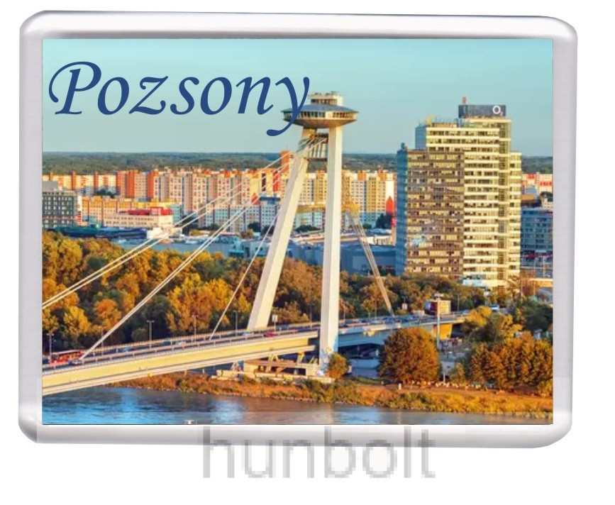 Image of Pozsony A Szlovák Nemzeti Felkelés Hídja hűtőmágnes (műanyag keretes)