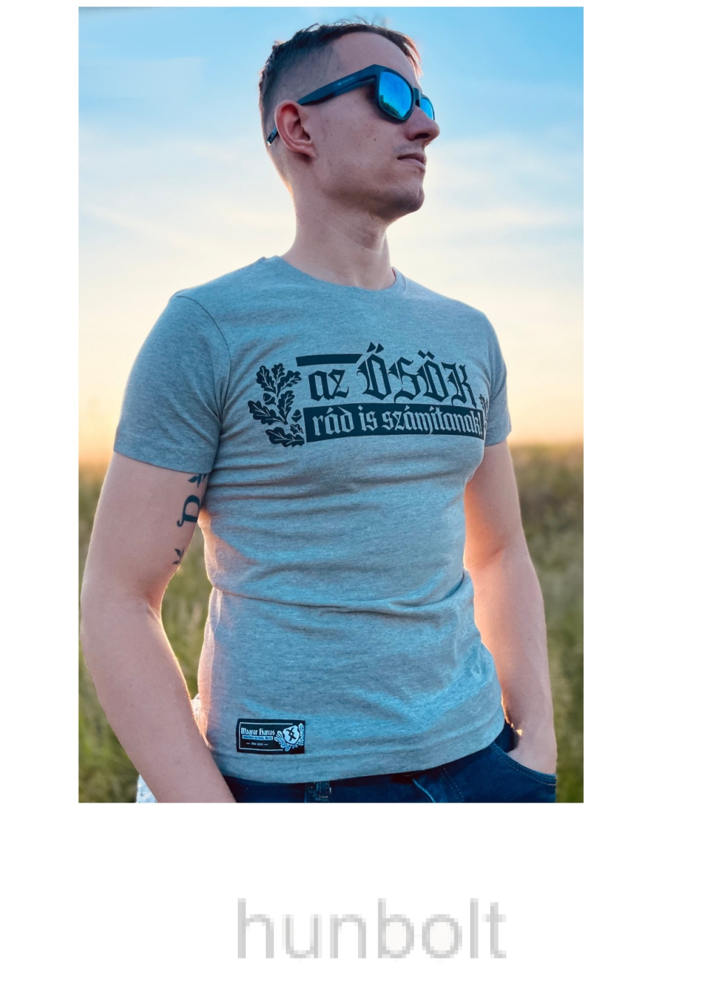 Image of Az ősök rád is számítanak póló- szürke