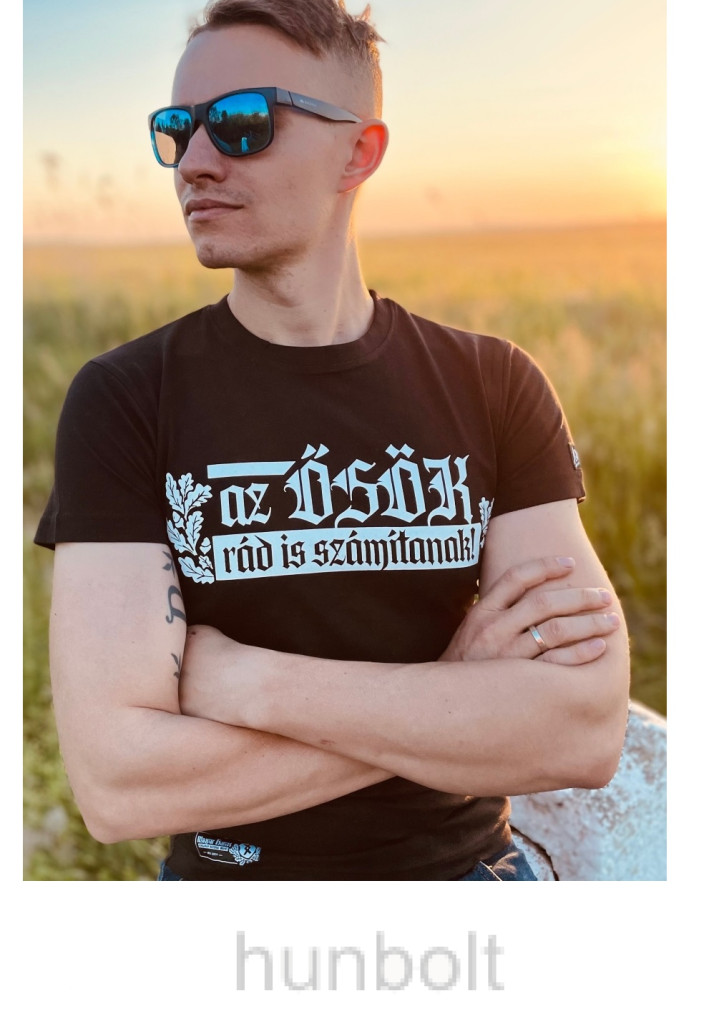 Image of Az ősök rád is számítanak póló- fekete