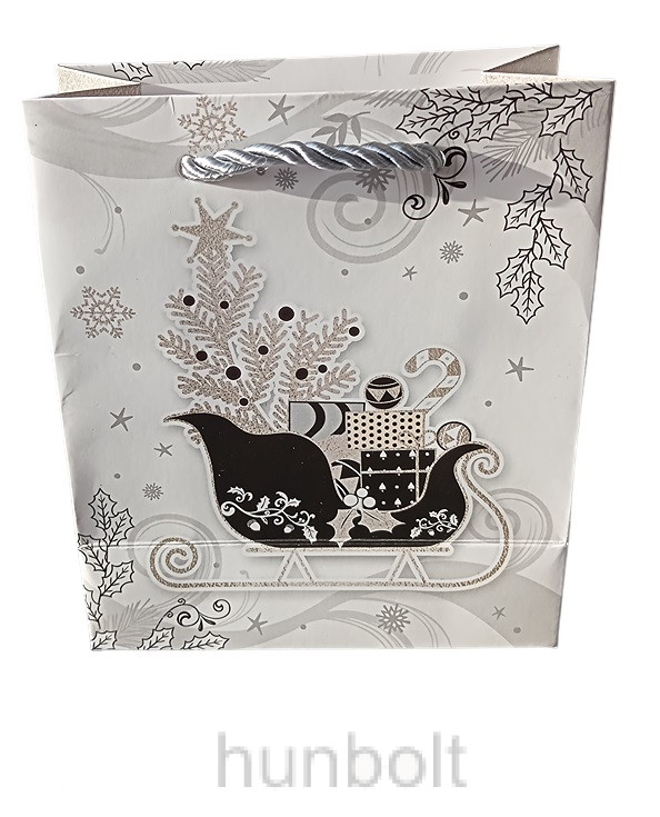 Image of Karácsonyi dísztasak - szán 12x14 cm