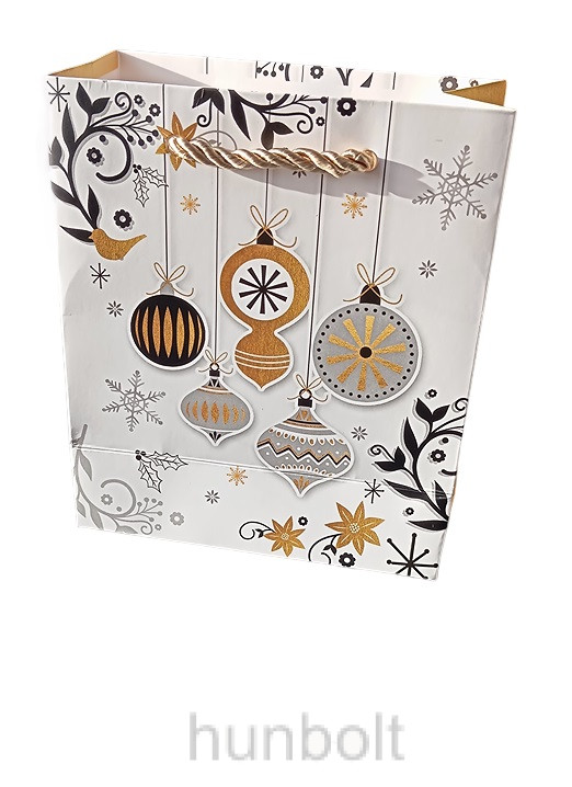 Image of Karácsonyi dísztasak - gömbök 12x14 cm