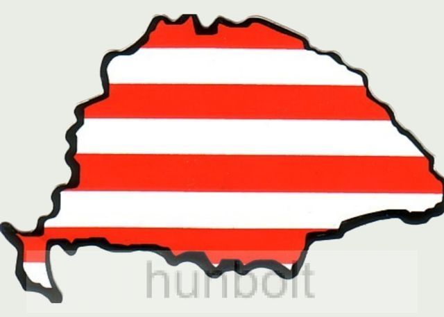 Image of Öntapadó autós papír matrica, Árpádsávos külső 15x10 cm