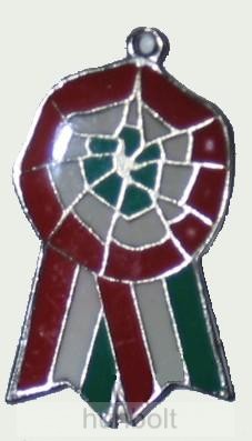 Image of Kokárda (40 mm) nyaklánc bőr szíjjal