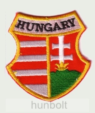 Image of Felvasalható hímzett Kossuth címer matrica (7 cm)