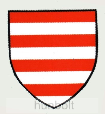 Image of Árpádsávos pajzs matrica (7,2*8 cm)